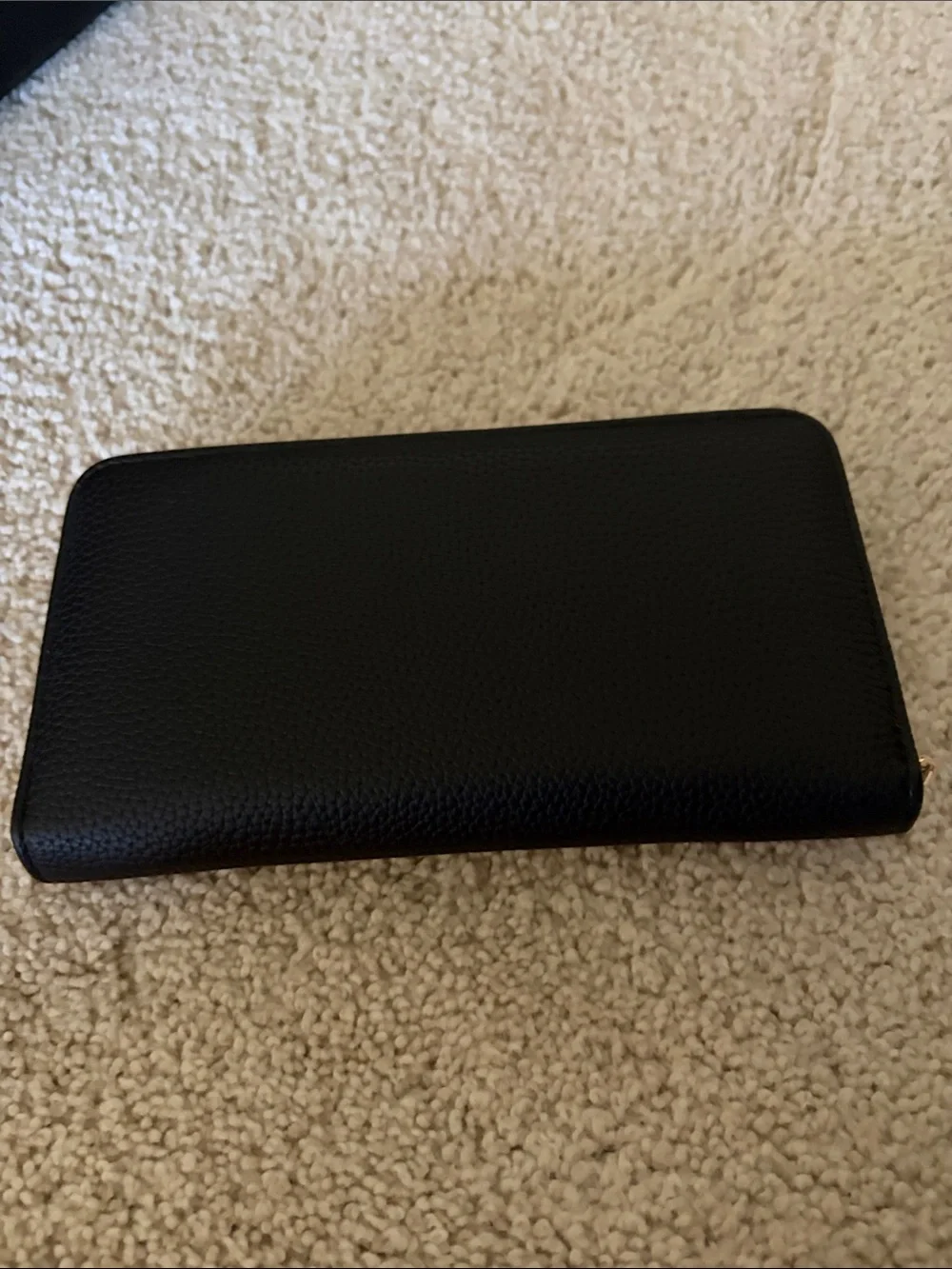 Black satchel bag with wallet